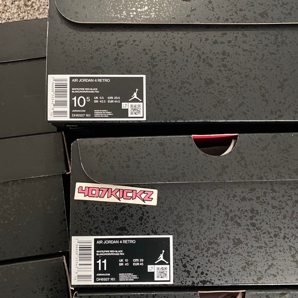 New Air Jordan 4 Retro 'Red Cement' Men's Shoes - Picture 11 of 15